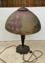 Reverse Painted Lamp