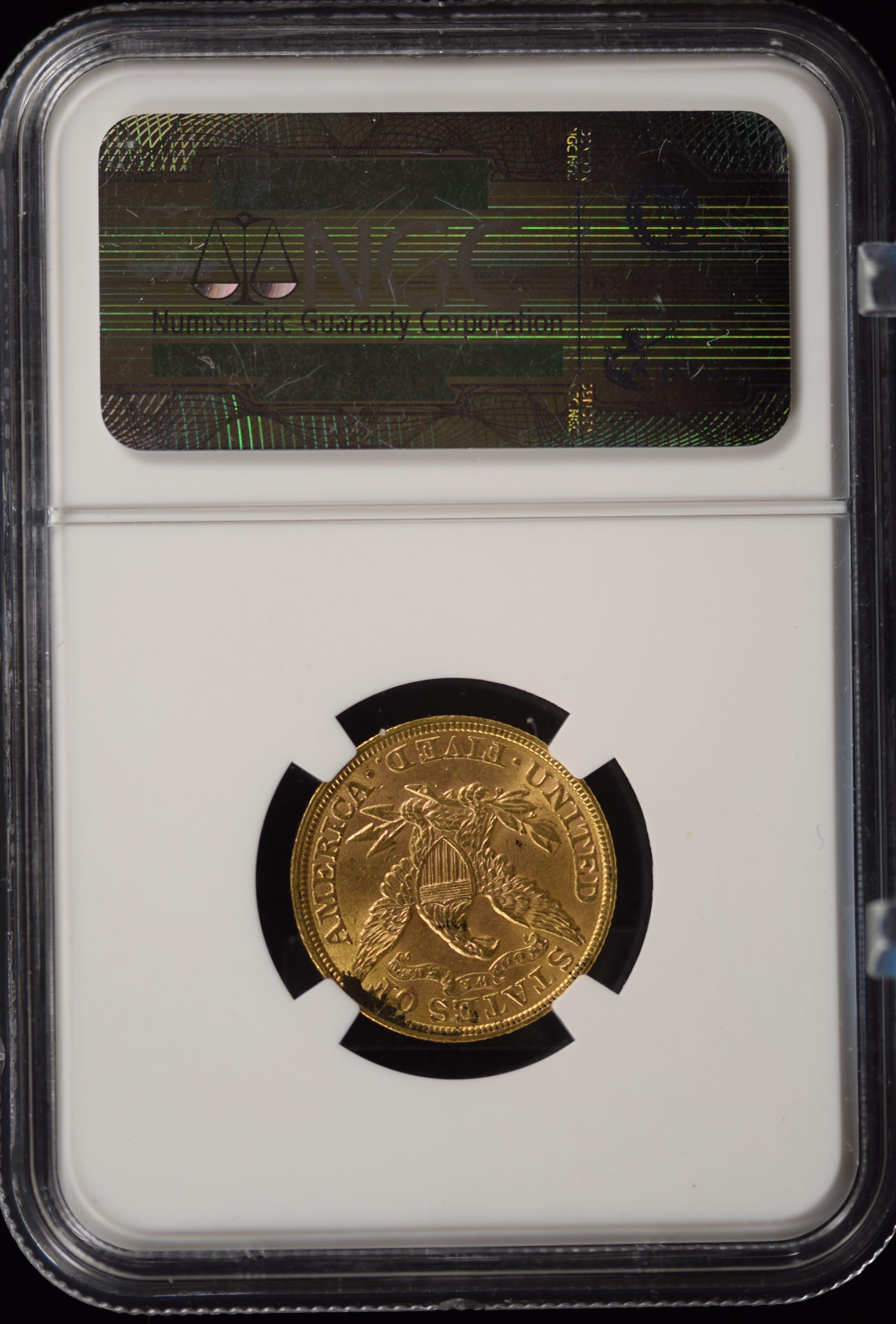 1900 $5 Gold Liberty NGC MS-62