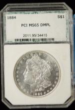 1884 Morgan Dollar PCI MS-65 DMPL