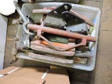 Hoist Parts and Clamps - PLUS Bin of Misc. Related Parts