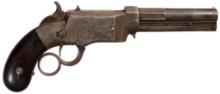 Engraved Smith & Wesson Volcanic No. 1 Lever Action Pistol