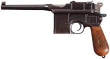 Mauser Model 1896 Broomhandle Pistol with Shoulder Stock