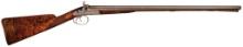 Early Purdey Double Barrel Percussion Shotgun with Maple Stock