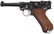DWM Model 1920 German Police Rework Luger Pistol
