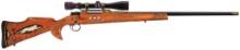 Scoped Winslow Arms Emperor Grade Rifle with Carved Stock