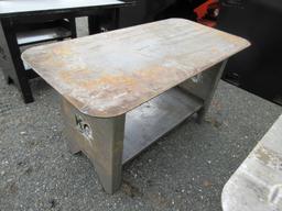 Steel Workbench With Shelf