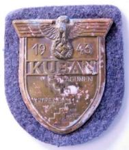 German WWII Luftwaffe 1943 KUBAN Sleeve Shield