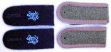 Pair of German WWII Leibstandarte AH EM Transport Shoulder Boards