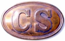 Confederate States Army Civil War CS EM Belt Buckle