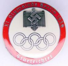 German WWII 1936 Berlin Summer Olympics Starter Sports Badge