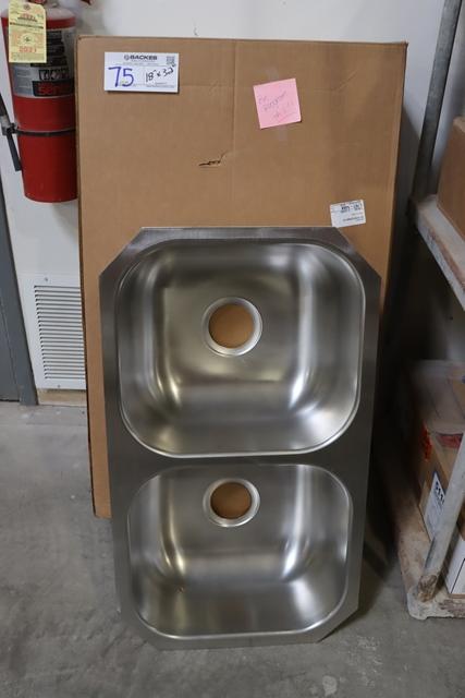 New Dayton 18" x 32" stainless sink