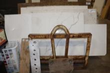 All to go - Solid surface remnants - comes with steel tube rack - widest pi