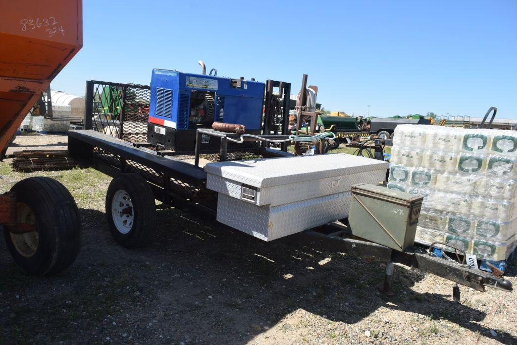 MILLER BOBCAT 225NT WELDER ON TRAILER NO TITLE