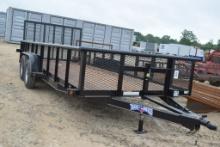 2024 TEXAS BRAGG 18' UTILITY TRAILER W/ MSO