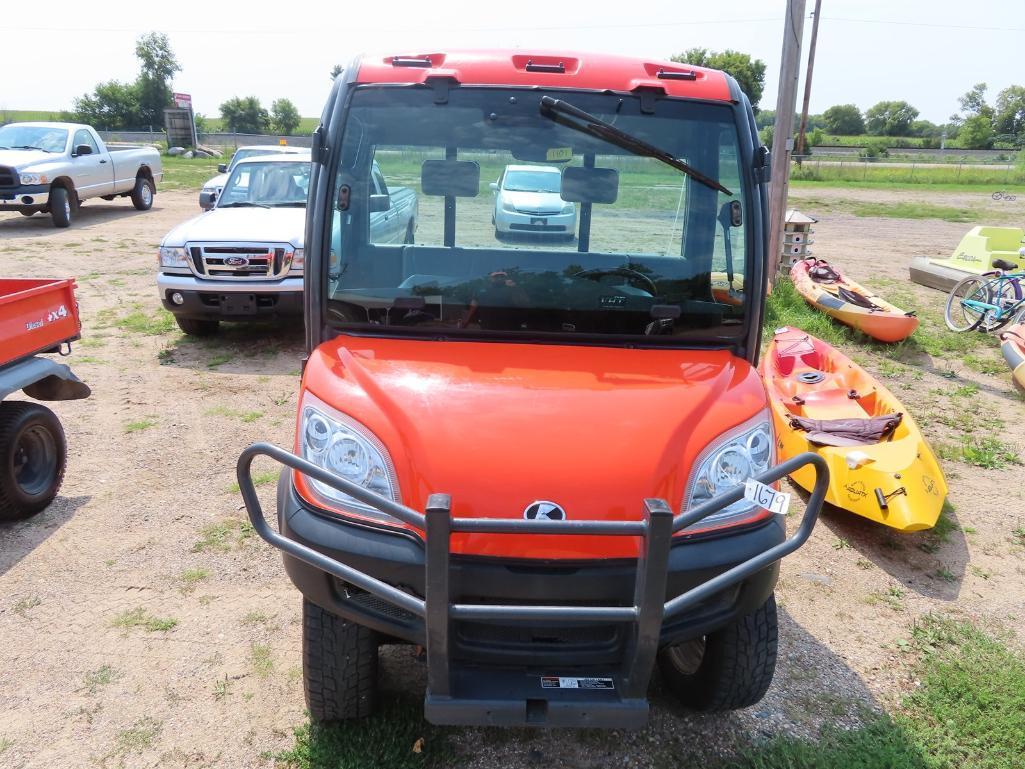 2011 Kubota RTV1100 ATV 4wd utility, full cab,heat, A/C, 3616 hours, off an