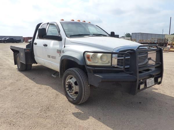 2009 DODGE RAM 5500 CUMMINS 4 DOOR 4X4 FLATBED