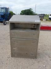 3' x 57" STAINLESS CABINET W/4 DRAWERS