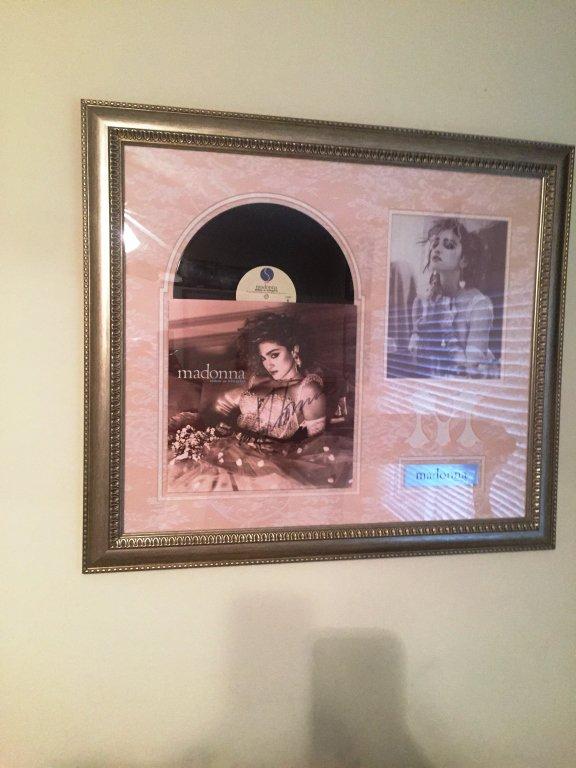 AUTOGRAPHED & FRAMED MADONNA "LIKE A VIRGIN" ALBUM