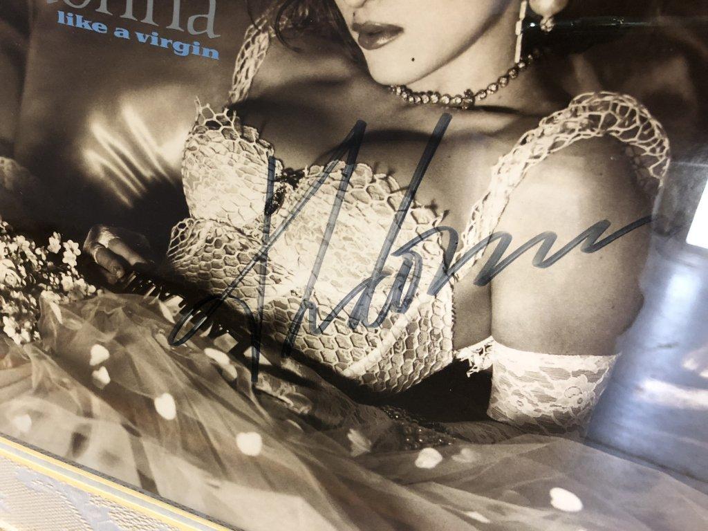 AUTOGRAPHED & FRAMED MADONNA "LIKE A VIRGIN" ALBUM