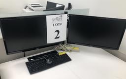 ACER 23" MONITORS ON ADJUSTABLE TELESCOPING STAND