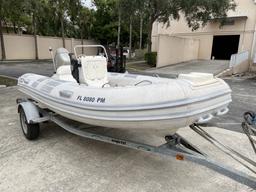 2006 CARIBE 13.5' RIB TENDER INCLUDING TRAILER