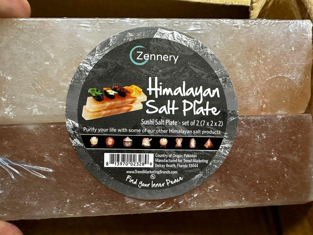 ZENNERY HIMALAYAN SUSHI SALT PLATE SET OF 2 (NEW) (YOUR BID X QTY = TOTAL $)