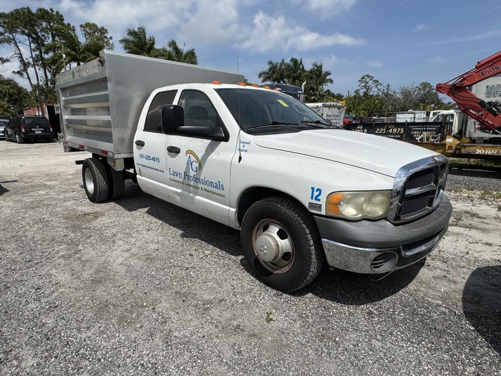 2005 DODGE RAM 3500 CREW CAB DUMP TRUCK