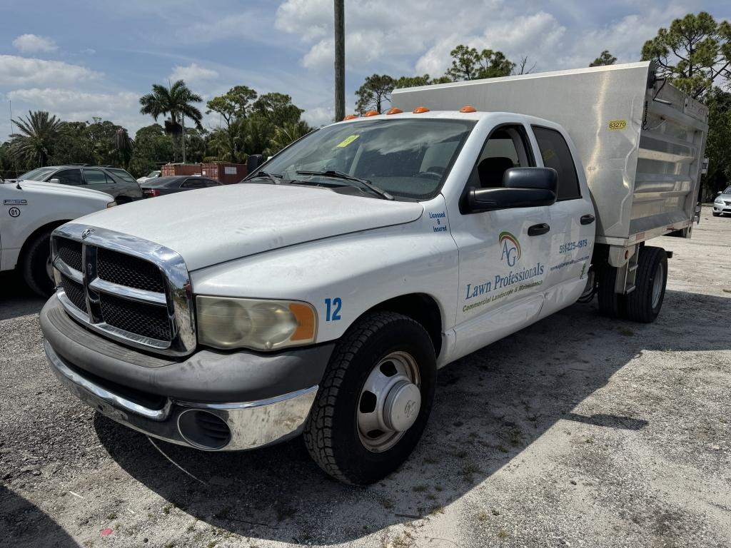 2005 DODGE RAM 3500 CREW CAB DUMP TRUCK