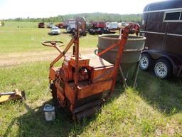 Essick walk behind rolling drum vibrator with Wisconsin gas engine