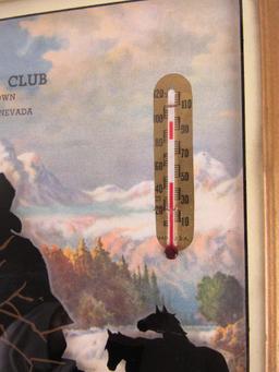 Las Vegas Pioneer Club 1949 Advertising Thermometer