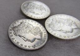 1885-O Morgan Silver Dollars Group of (3)