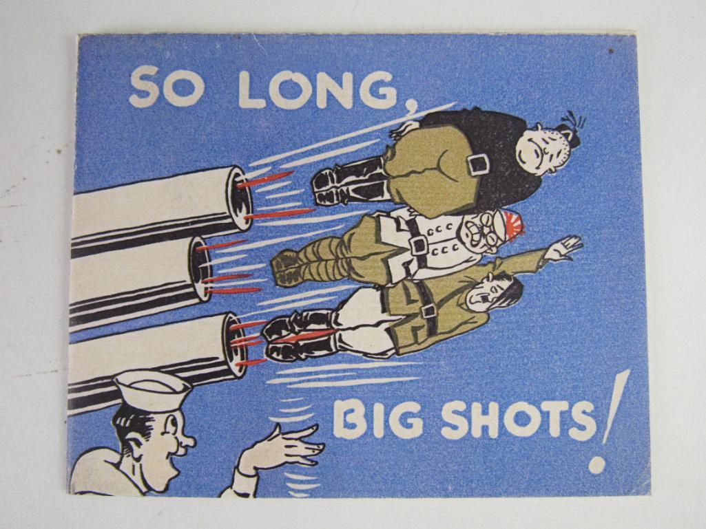 WWII U.S. Propaganda Greeting Cards w/Axis Leaders!