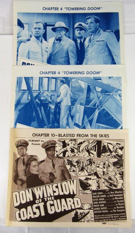 Don Winslow Group of 1940's Lobby Cards