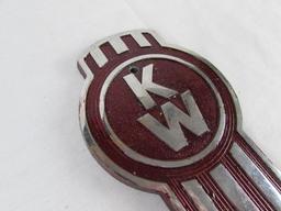 Excellent Vintage Kenworth Semi Trucks Metal Grill Badge