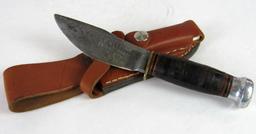 Antique Marbles Gladstone, Mich "Buster Brown Health Shoes" Fixed Blade Knife