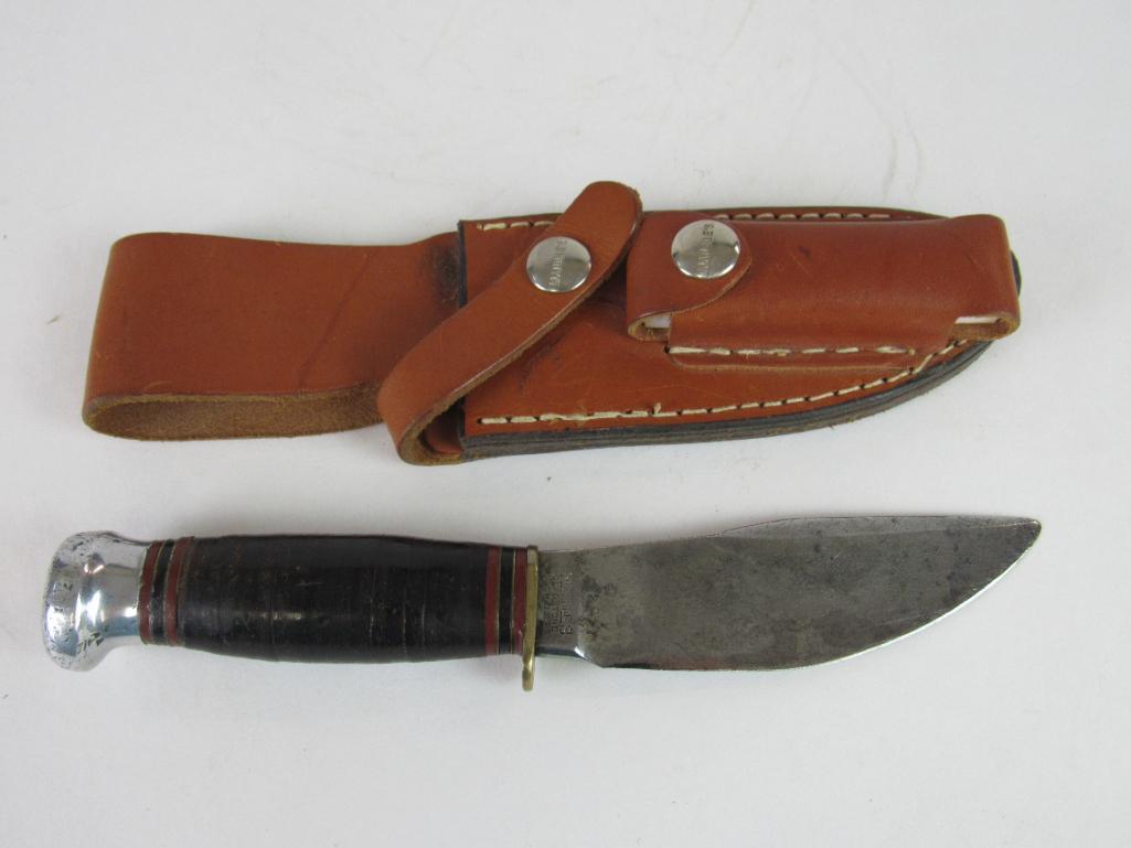 Antique Marbles Gladstone, Mich "Buster Brown Health Shoes" Fixed Blade Knife