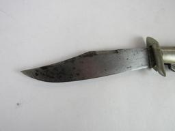 Antique Marbles Gladstone Michigan Safety/ Folding Knife w/ Stag Handle