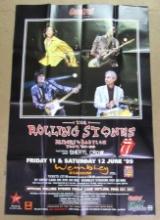 Rare! Rolling Stones (1999) Bridges to Babylon UK Tour Poster
