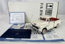 Franklin Mint 1:24 1955 Chevy Cameo Pickup Truck in Box w/ Papers