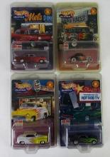 Complete Set (4) Hot Wheels Hot Rod Magazine 1/64 Real Riders MOC