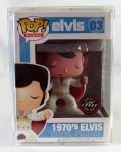 Rare Funko Pop Rock #03 1970's Elvis Presley Glow in the Dark Chase Piece MIB