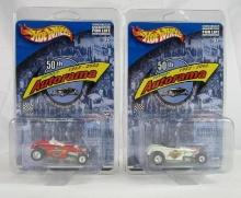 (2) Hot Wheels 2002 Detroit Autorama Ltd. Edition Deuce Roadster- Real Riders