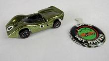 Vintage 1969 Hot Wheels Redline McLaren M6A Gold/ Olive- USA