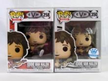 (2) Funko Pop Rock #258 & 350 Eddie Van Halen Figures w/ Funko Exclusive MIB