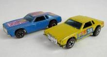 Lot (2) Vintage 1970's Redline Hot Wheels Enamels- Monte Carlo Stocker, Flyin Low