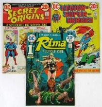 DC Bronze Age 1st Issues Lot- Rima #1, Secret Origins #1, Legion Super-Heroes #1