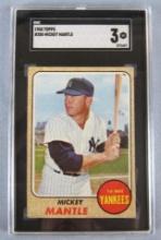 1968 Topps #280 Mickey Mantle SGC 3