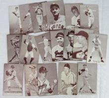 Lot (20) Vintage 1939-1966 Exhibit Baseball Cards w/ Stars- Ted Williams, Musial, Ford+