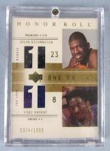 2002 Upper Deck Honor Roll KOBE BRYANT/ JASON RICHARDSON Dual Jersey Card