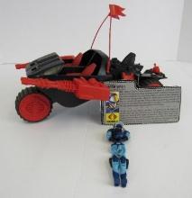 Vintage 1986 GI Joe Cobra Stun w/ Motor Viper & File Card Complete